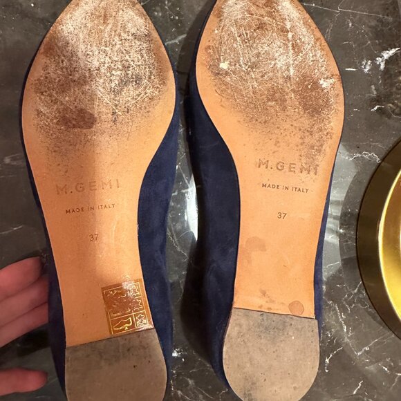 MGemi Navy Suede Gia Size 37 - Picture 2 of 4